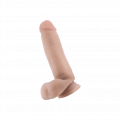 Dr. Skin - Posable Dildo with Balls, 17,7cm