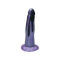 Realistischer Dildo "Eros" (schwarz/violett)