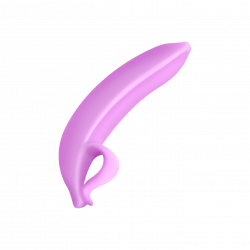 Silikondildo in Bananenform, 15,5cm