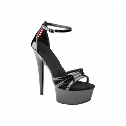 Plateau-Pumps mit Schnürdetails (Gr. 37)