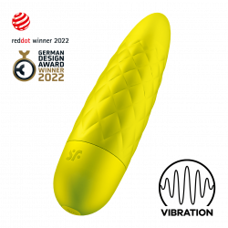 Satisfyer 'ULTRA POWER BULLET 5', Minivibrator, gelb, 10 cm