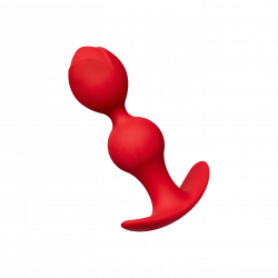 Runder Silikondildo mit Kugelstruktur