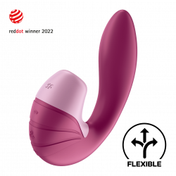 Satisfyer 'SUPERNOVA', Druckwellenvibrator, beere, 18 cm