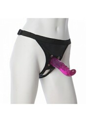 VAC•U•LOCK SET "Lucid Dream No. 9" Fuchsia G-Spot Dong with Ultra Harness