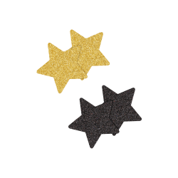 Pretty Pasties - Glitter Stars, 2 Paar