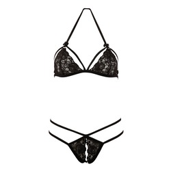 Soft-BH Set mit Ouvert String in schwarz (XL)