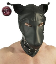 Lederimitat Dog Mask S-L