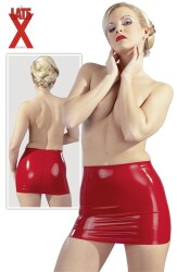 Latex Minirock rot S