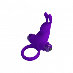 Vibrating Bunny Cock Ring, 5,4cm