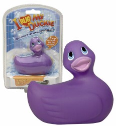 "Bade-Ente ""I RUB MY DUCKIE"" purple mini"