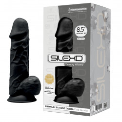 Silikon Dildo Dual Density mit Hoden (L)