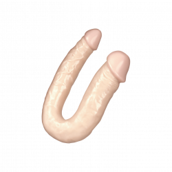 U-förmiger Doppeldildo, 20 cm