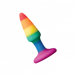 Rainbow Anal Plug, 9cm