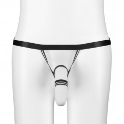 Spitzenjunge Puro, Jock Strap, schwarz/silber