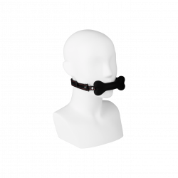 Black Silicone Bone Gag