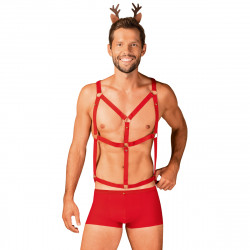 Harness Kostüm im Weihnachtslook für Herren (L/XL)