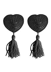 Nipple Tassels Heart Black